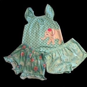 Adorable girls pajama set